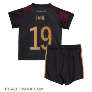 Germania Leroy Sane #19 Seconda Maglia Bambino Mondiali 2022 Manica Corta (+ Pantaloni corti)